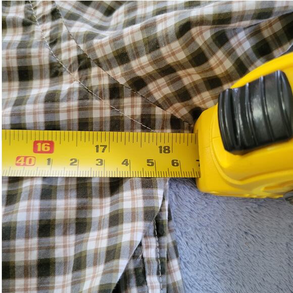 Vintage Ralph Lauren Plaid Button Front Shirt Brown Green Medium, Womens - Picture 8 of 11